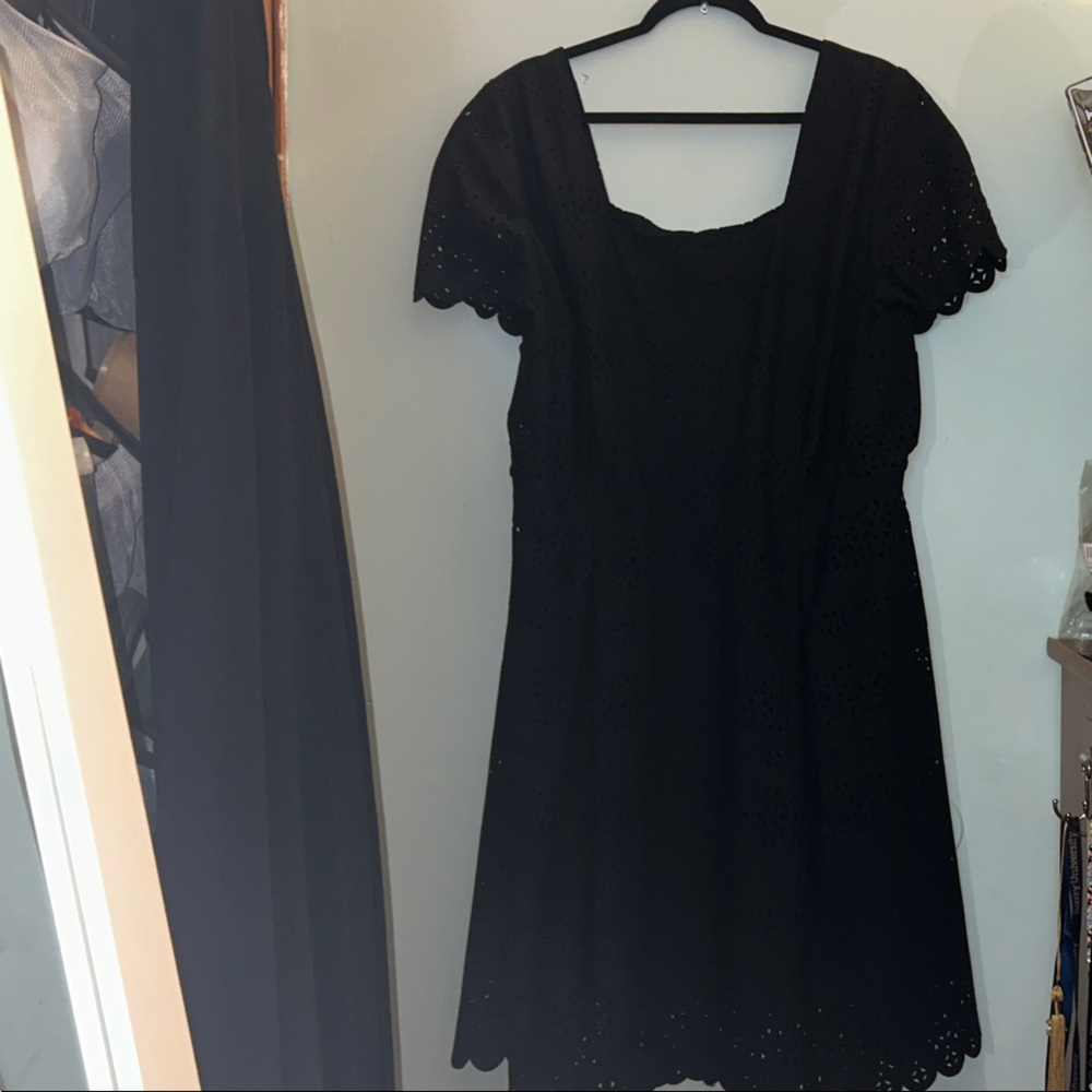 Lane Bryant Black Eyelet Dress NEXT DAY SHIPPING